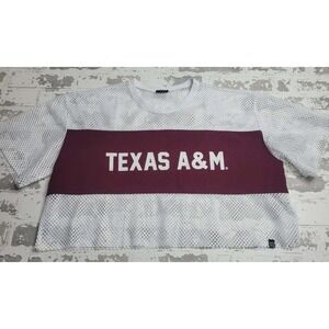Hype & Vice Texas A&M Aggies Crop Mesh Jersey Medium
